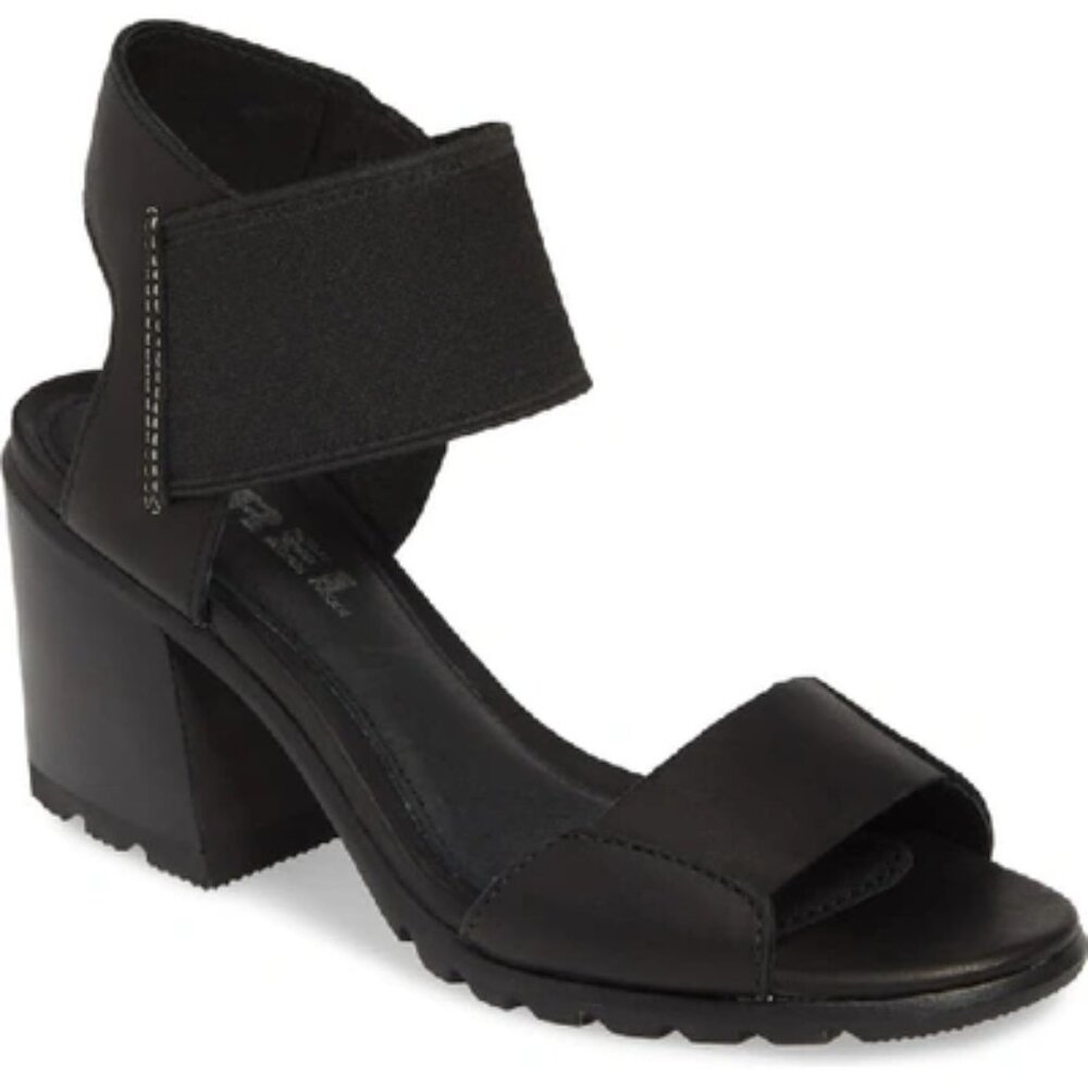 Nadia Block-heel Sandals In Black Size 8